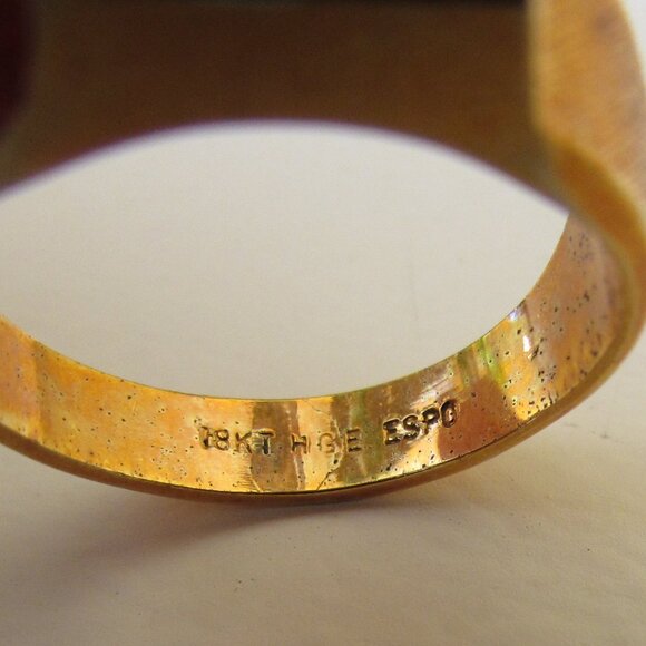 14/18K HGE ESPO Rings - Lot of 5 Rings - Wedding Set - Gold Electroplate - Picture 13 of 16